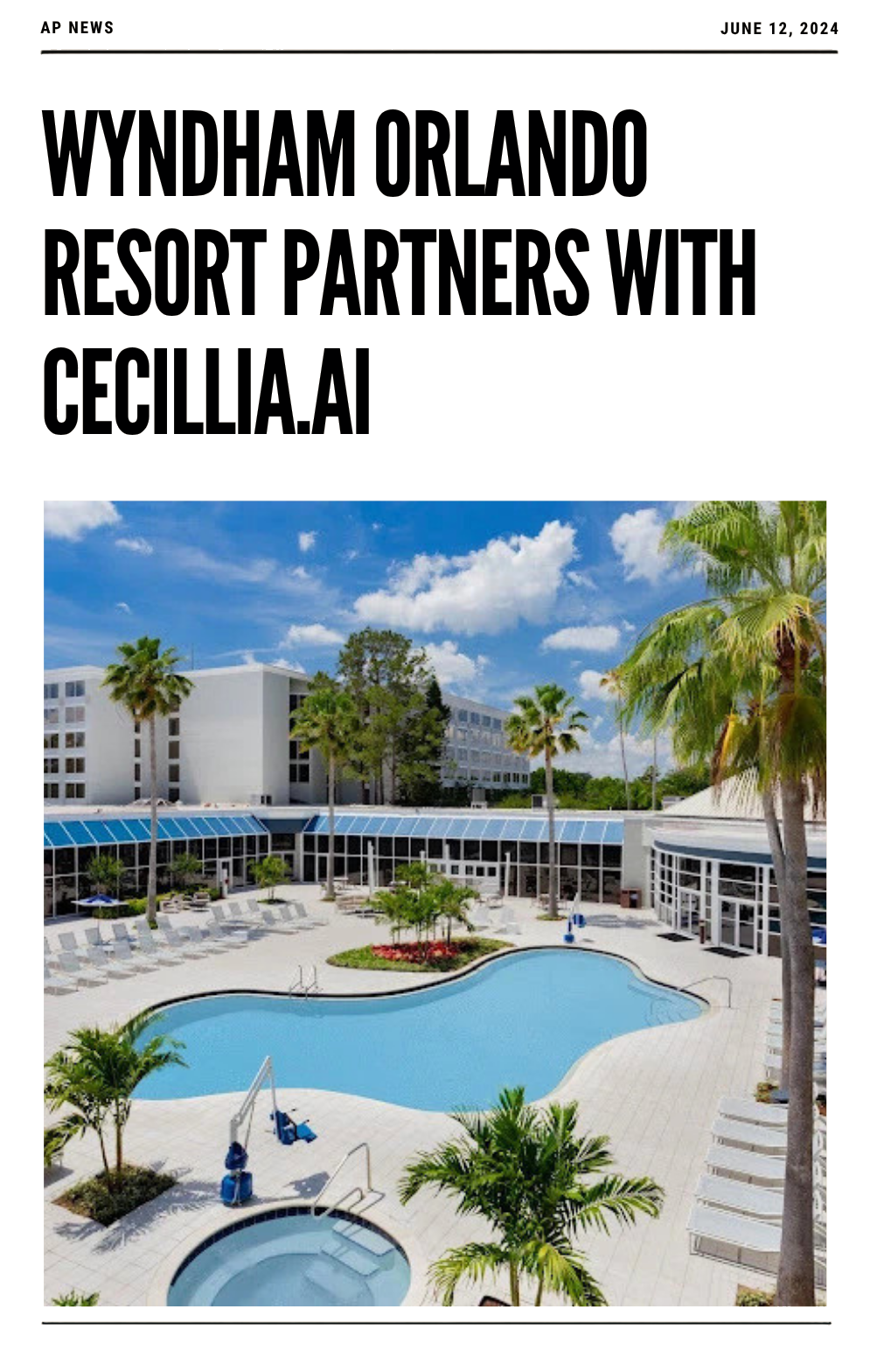 Wyndham Orlando Resort & Conference Center Partners With Cecilia.ai
